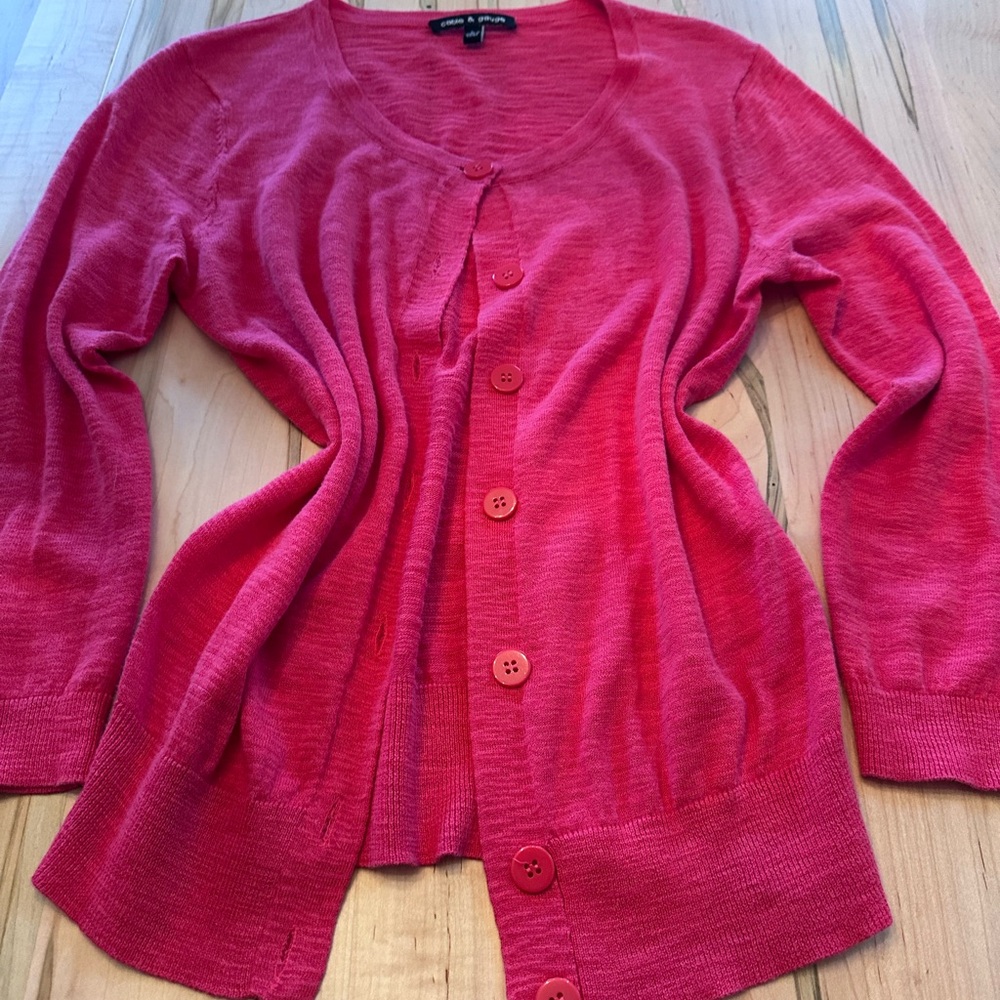 Cable and Guage cardigan. Lightweight.